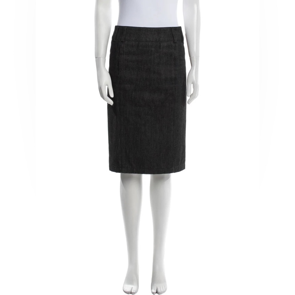 Gucci Tom Ford Charcoal Denim Skirt